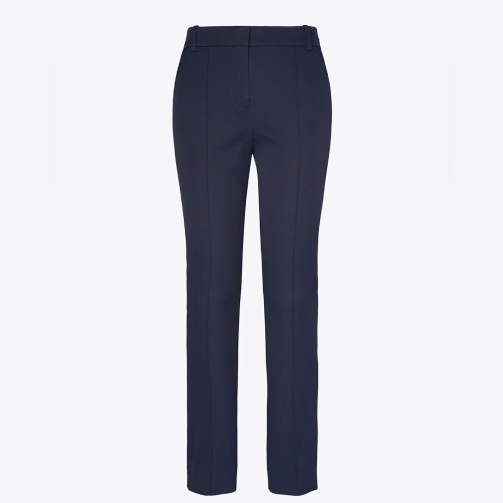 Tory Burch Women's Navy Straight-Leg Trousers